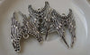 Accessories - 10 Pcs Of Antique Silver Angel Wings Charms Pendants 39mm A7459