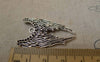 Accessories - 10 Pcs Of Antique Silver Angel Wings Charms Pendants 39mm A7459