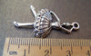 Accessories - 10 Pcs Of Antique Silver Ballet Girl Dancer Pendant Charms 21x37mm A1536