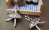 Accessories - 10 Pcs Of Antique Silver Ballet Girl Dancer Pendant Charms 21x37mm A1536