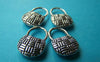 Accessories - 10 Pcs Of Antique Silver Basketweave Handbag Charms Pendants 11x16mm A2617