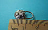 Accessories - 10 Pcs Of Antique Silver Basketweave Handbag Charms Pendants 11x16mm A2617