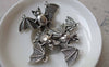 Accessories - 10 Pcs Of Antique Silver Bat Connector Charms 28x48mm A7309