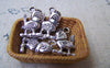 Accessories - 10 Pcs Of Antique Silver Bird Charms Double Sided 12x19mm A809