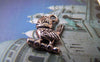 Accessories - 10 Pcs Of Antique Silver Bird Charms Double Sided 12x19mm A809
