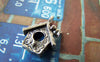 Accessories - 10 Pcs Of Antique Silver Bird On The House Charms Pendnat 14x17mm A5408