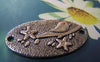 Accessories - 10 Pcs Of Antique Silver Bird Oval Connector Charms 20x37mm A516