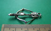 Accessories - 10 Pcs Of Antique Silver Bow And Arrow Charms Pendants 25x35mm A4378