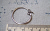 Accessories - 10 Pcs Of Antique Silver Bow Tie Ring Charms 29mm A5729