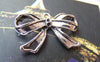 Accessories - 10 Pcs Of Antique Silver BowTie Bow Knot Charms 18x29mm A794