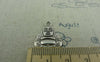 Accessories - 10 Pcs Of Antique Silver Buddha Charms 15x17mm Double Sided A5837