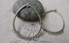 Accessories - 10 Pcs Of Antique Silver Chandelier Earring Drops Pendants Charms 36x46mm A6780