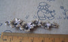 Accessories - 10 Pcs Of Antique Silver Chinese Plum Blossom Flower Charms Pendants 15x57mm A3599