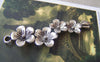 Accessories - 10 Pcs Of Antique Silver Chinese Plum Blossom Flower Charms Pendants 15x57mm A3599