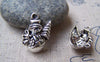 Accessories - 10 Pcs Of Antique Silver Christmas Snowman Charms 14x18mm A1525