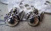 Accessories - 10 Pcs Of Antique Silver Christmas Snowman Charms 14x18mm A1525