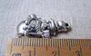 Accessories - 10 Pcs Of Antique Silver Christmas Snowman Charms 16x27mm A1549