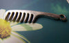 Accessories - 10 Pcs Of Antique Silver Comb Charms 10x39mm A870