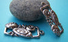 Accessories - 10 Pcs Of Antique Silver Crab Rectangular Charms 15x34mm A1160