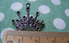 Accessories - 10 Pcs Of Antique Silver Crown Charms 14x24mm A3700