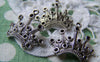 Accessories - 10 Pcs Of Antique Silver Crown Charms 14x24mm A3700