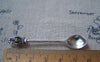 Accessories - 10 Pcs Of Antique Silver Crown Spoon Charms Pendants 11x60mm A5079