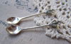 Accessories - 10 Pcs Of Antique Silver Crown Spoon Charms Pendants 11x60mm A5079