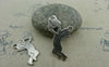 Accessories - 10 Pcs Of Antique Silver Cupid Angel Charms 17x32mm A1336
