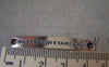 Accessories - 10 Pcs Of Antique Silver Curved Bar Bracelet Connector Charms 7x44mm A5414