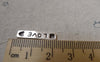 Accessories - 10 Pcs Of Antique Silver Curved Bar Charms 4x21mm A6053