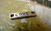 Accessories - 10 Pcs Of Antique Silver Curved Bar Charms 4x21mm A6053