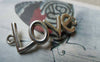 Accessories - 10 Pcs Of Antique Silver Curved Bracelet Connector Charms 15x41mm A5680
