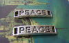 Accessories - 10 Pcs Of Antique Silver Curved Bracelet Connector Charms 6x28mm A5334