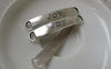 Accessories - 10 Pcs Of Antique Silver Curved Bracelet Connector Charms 8x48mm A6630