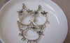 Accessories - 10 Pcs Of Antique Silver Dove Birds Chandelier Earring Drops Pendants 27x37mm A5142