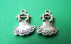 Accessories - 10 Pcs Of Antique Silver Dress Charms 12x20mm A2480
