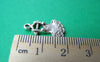 Accessories - 10 Pcs Of Antique Silver Dress Charms 12x20mm A2480