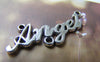 Accessories - 10 Pcs Of Antique Silver English Word Charms 16x35mm A2949