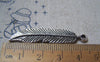 Accessories - 10 Pcs Of Antique Silver Feather Charms 11x45mm A4745