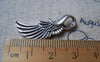 Accessories - 10 Pcs Of Antique Silver Feather Wing Charms 10x32mm A3439