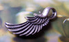 Accessories - 10 Pcs Of Antique Silver Feather Wing Charms 10x32mm A3439
