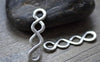 Accessories - 10 Pcs Of Antique Silver Figure 8 Connector Charms 10x44mm A7748
