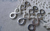 Accessories - 10 Pcs Of Antique Silver Figure 8 Connector Charms 10x44mm A7748