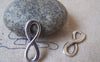 Accessories - 10 Pcs Of Antique Silver Figure 8 Connector Charms 8x23mm A4315