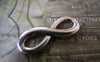 Accessories - 10 Pcs Of Antique Silver Figure 8 Connector Charms 8x23mm A4315