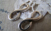 Accessories - 10 Pcs Of Antique Silver Figure 8 Connector Charms 8x23mm A4315