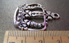 Accessories - 10 Pcs Of Antique Silver Filigree Crown Pendants Charms 29x33mm A761
