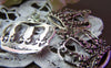 Accessories - 10 Pcs Of Antique Silver Filigree Crown Pendants Charms 29x33mm A761