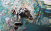 Accessories - 10 Pcs Of Antique Silver Filigree Leaping Frog Charms 17x20mm A1155