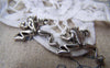Accessories - 10 Pcs Of Antique Silver Filigree Leaping Frog Charms 17x20mm A1155